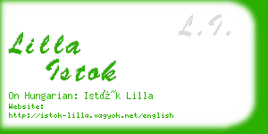 lilla istok business card